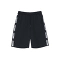 Entire Mesh Lettering Bermuda Shorts Black