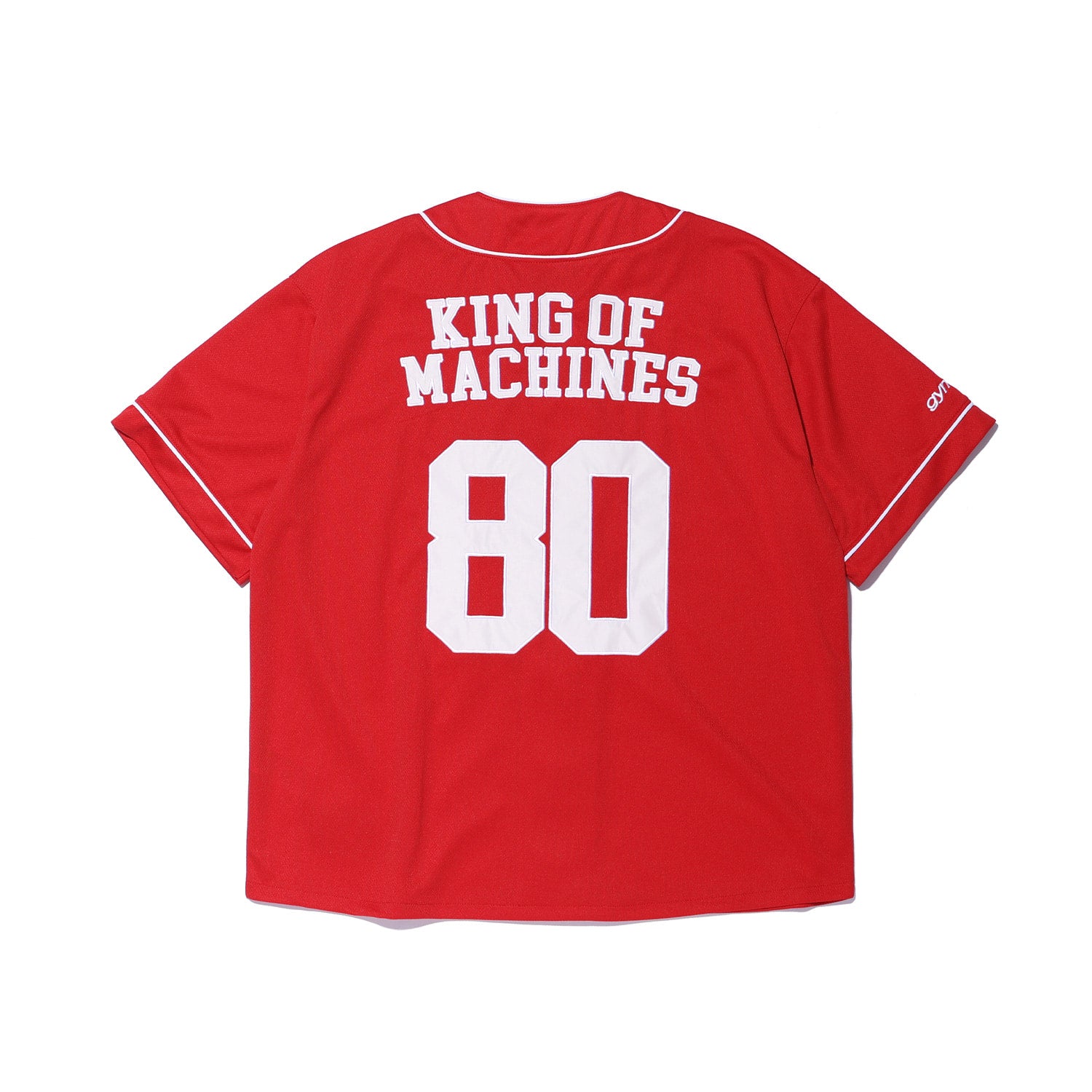 GYM80 Air Mesh Baseball Jersey Deep Red - Detail