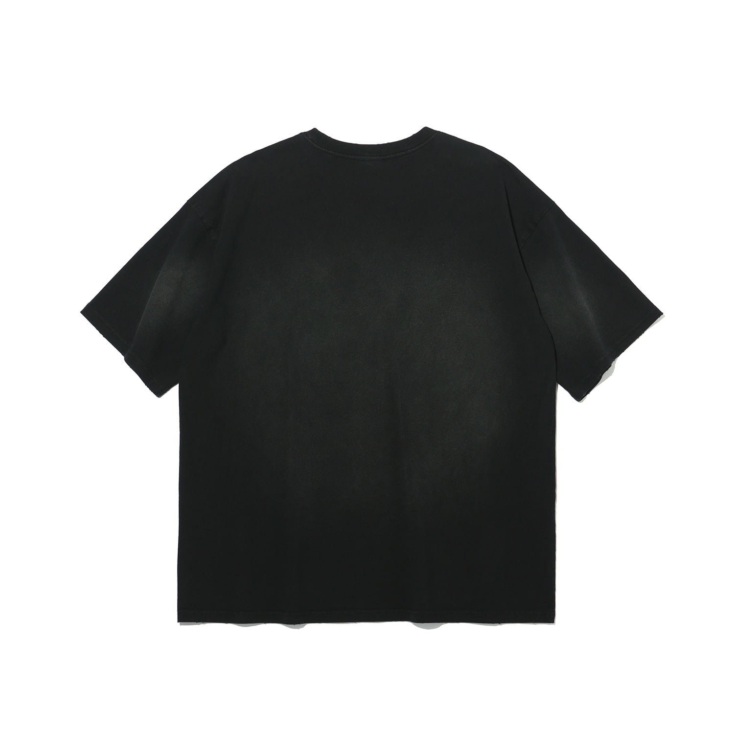 Small Logo Pigment Washed T-shirt Black - Detail