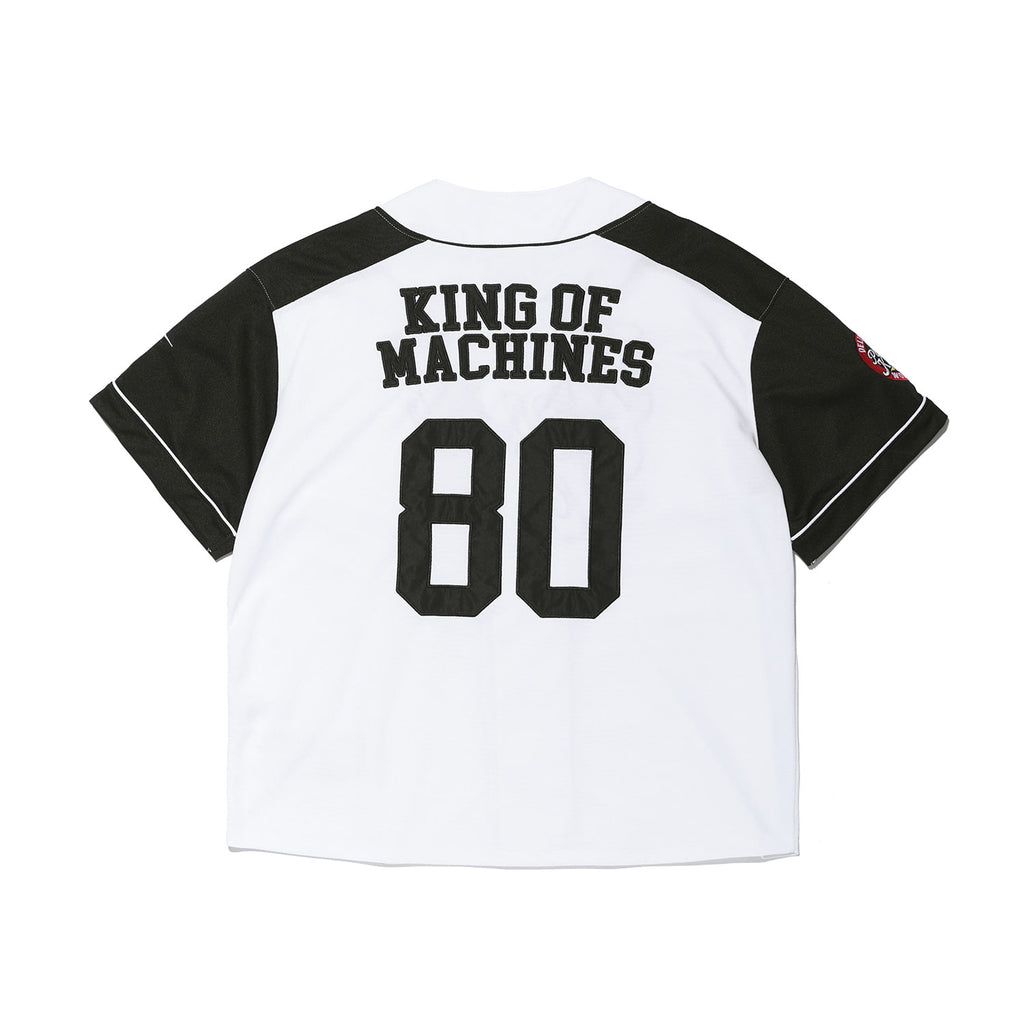 GYM80 Block Baseball Jersey Black - Detail