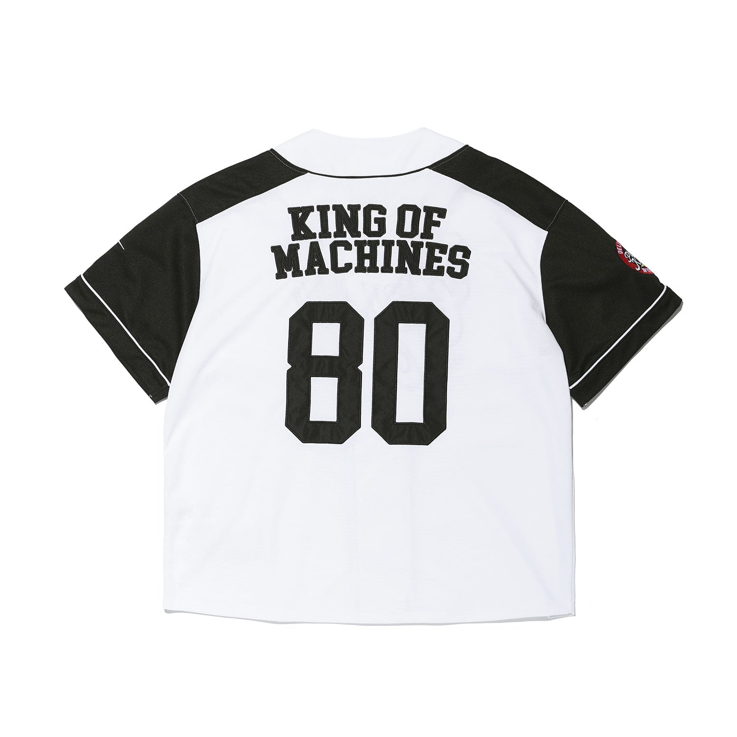 GYM80 Block Baseball Jersey Black - Detail