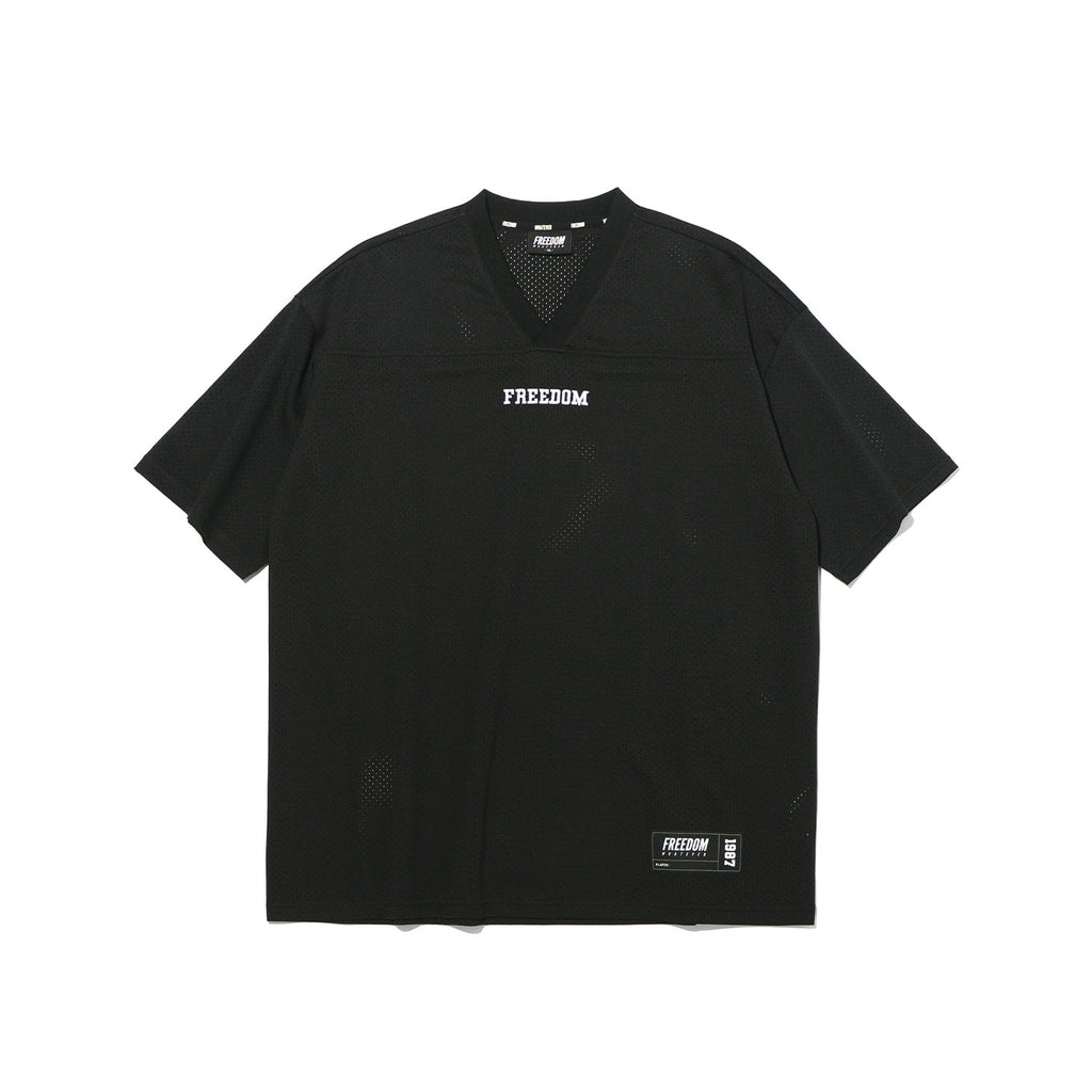 Entire Mesh Rugby Jersey Black