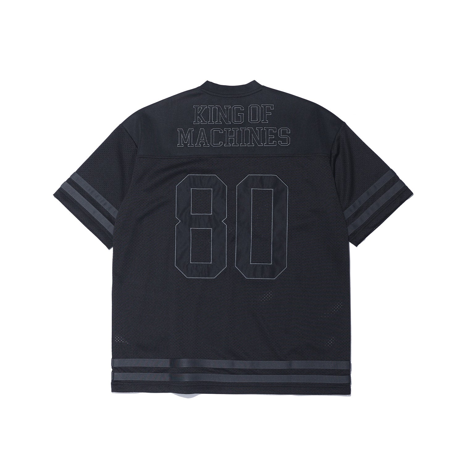 GYM80 Mesh Rugby Jersey Black - Detail
