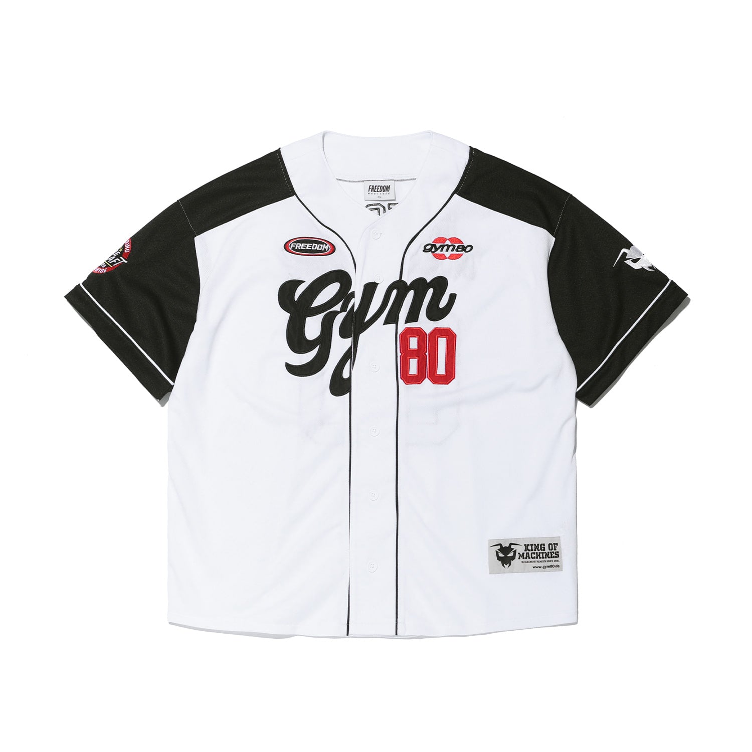 GYM80 Block Baseball Jersey Black