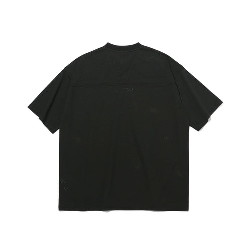 Entire Mesh Rugby Jersey Black - Detail