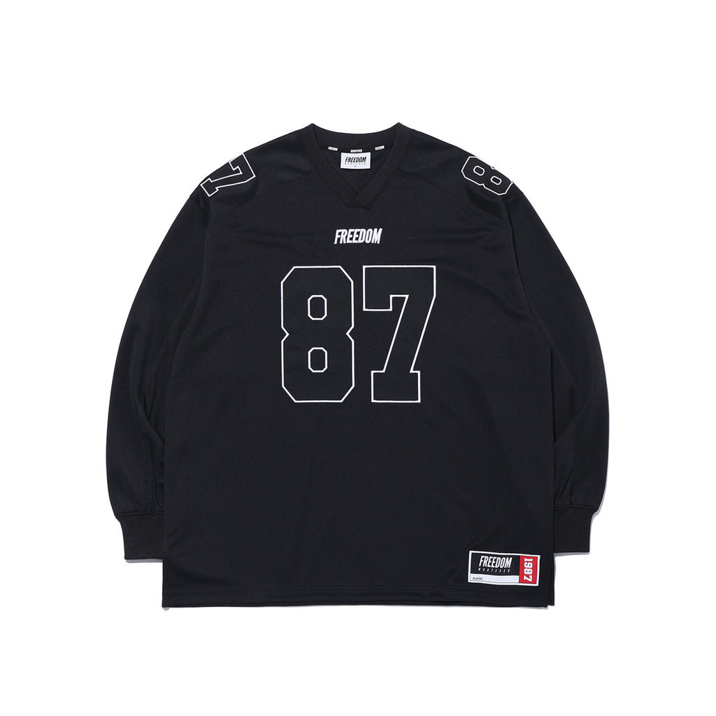 Long Sleeve Rugby Jersey Black