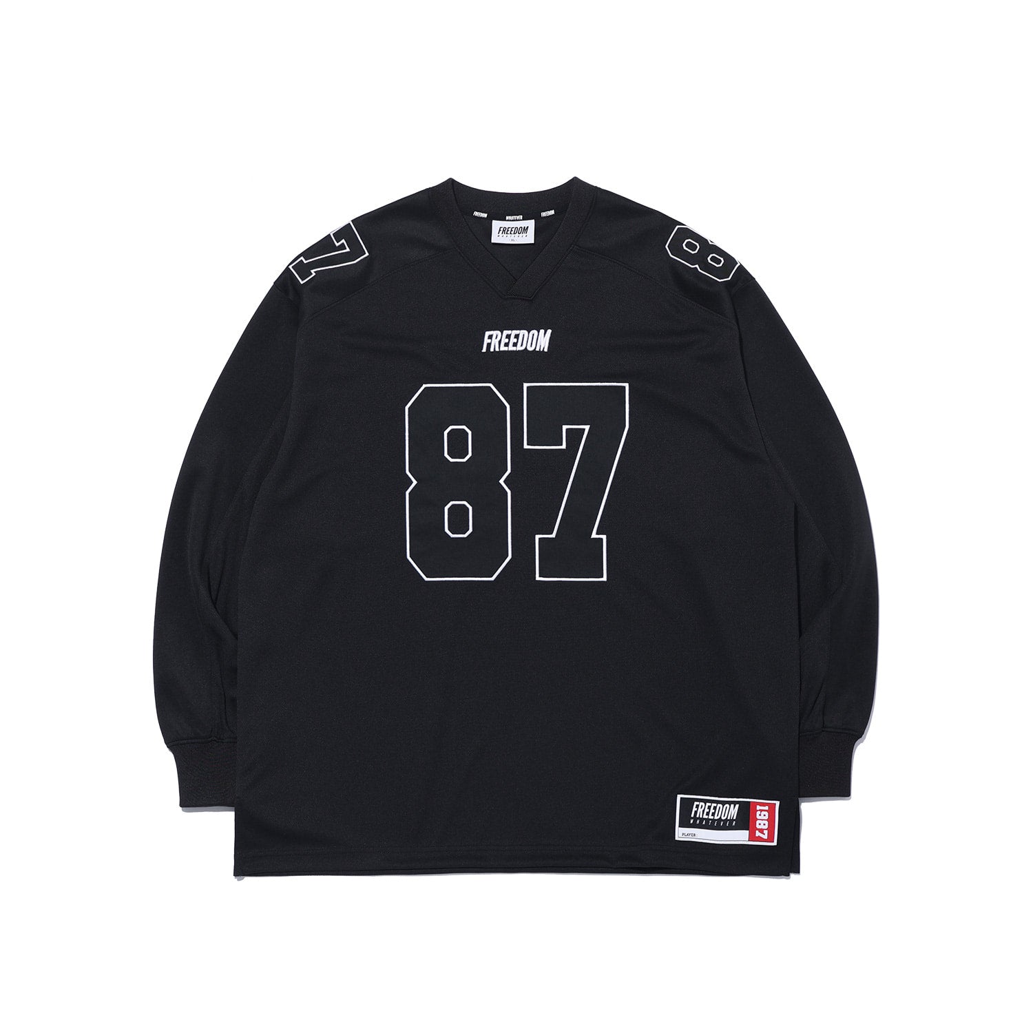 Long Sleeve Rugby Jersey Black