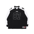 Long Sleeve Rugby Jersey Black White