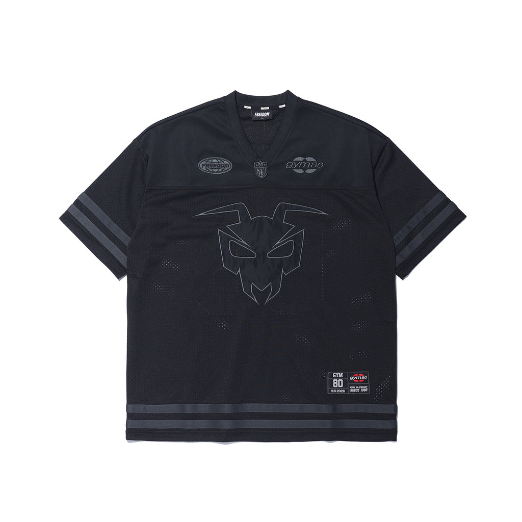 GYM80 Mesh Rugby Jersey Black