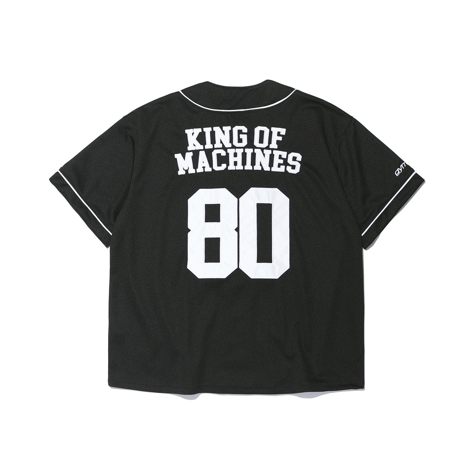 GYM80 Air Mesh Baseball Jersey Black - Detail