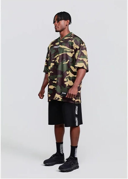 Entire Mesh Lettering Bermuda Shorts (Black) - エンタイアメッシュレタリングバミューダショーツ